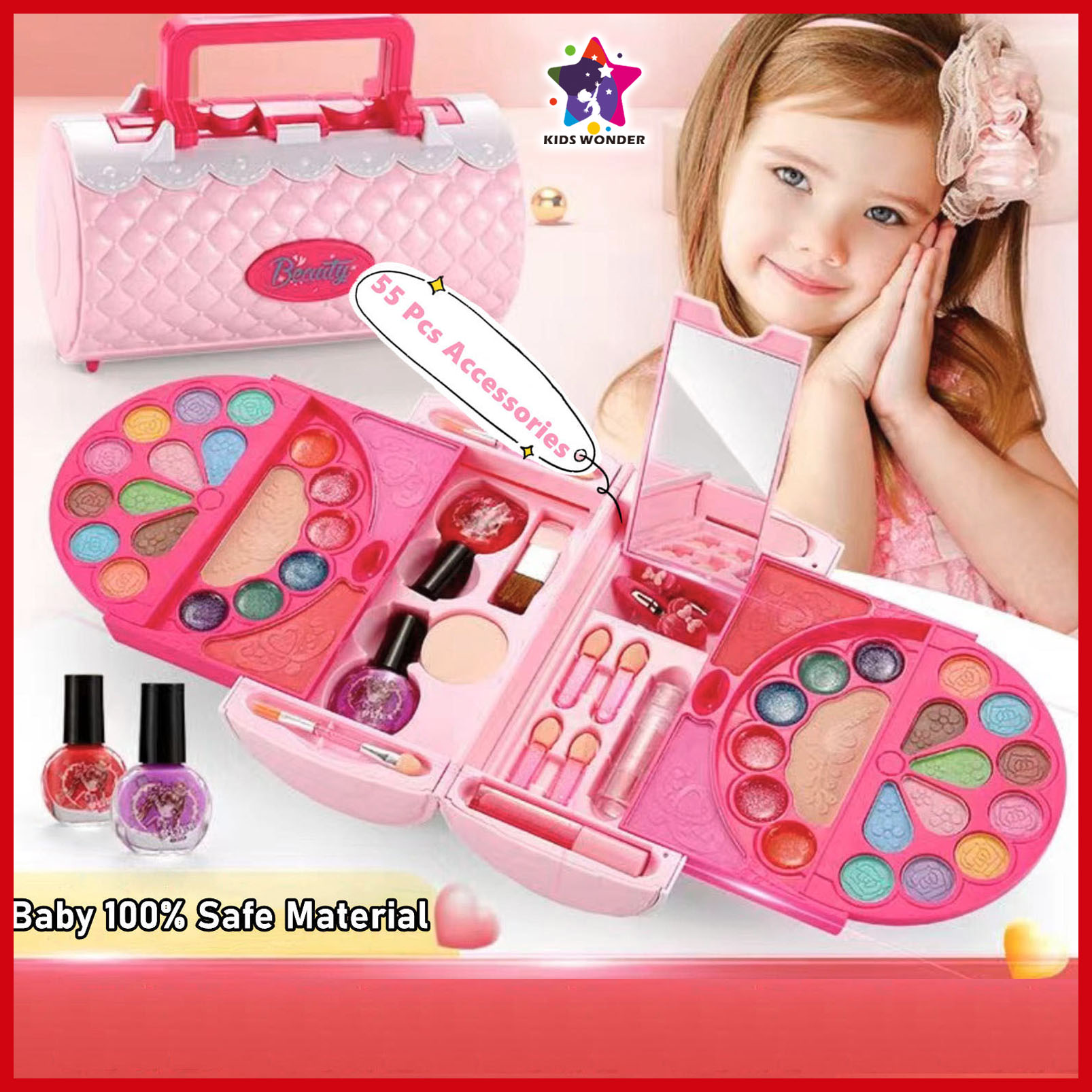 Child Safe Simulation Make Up Toys Pretend Play Mini Make-up