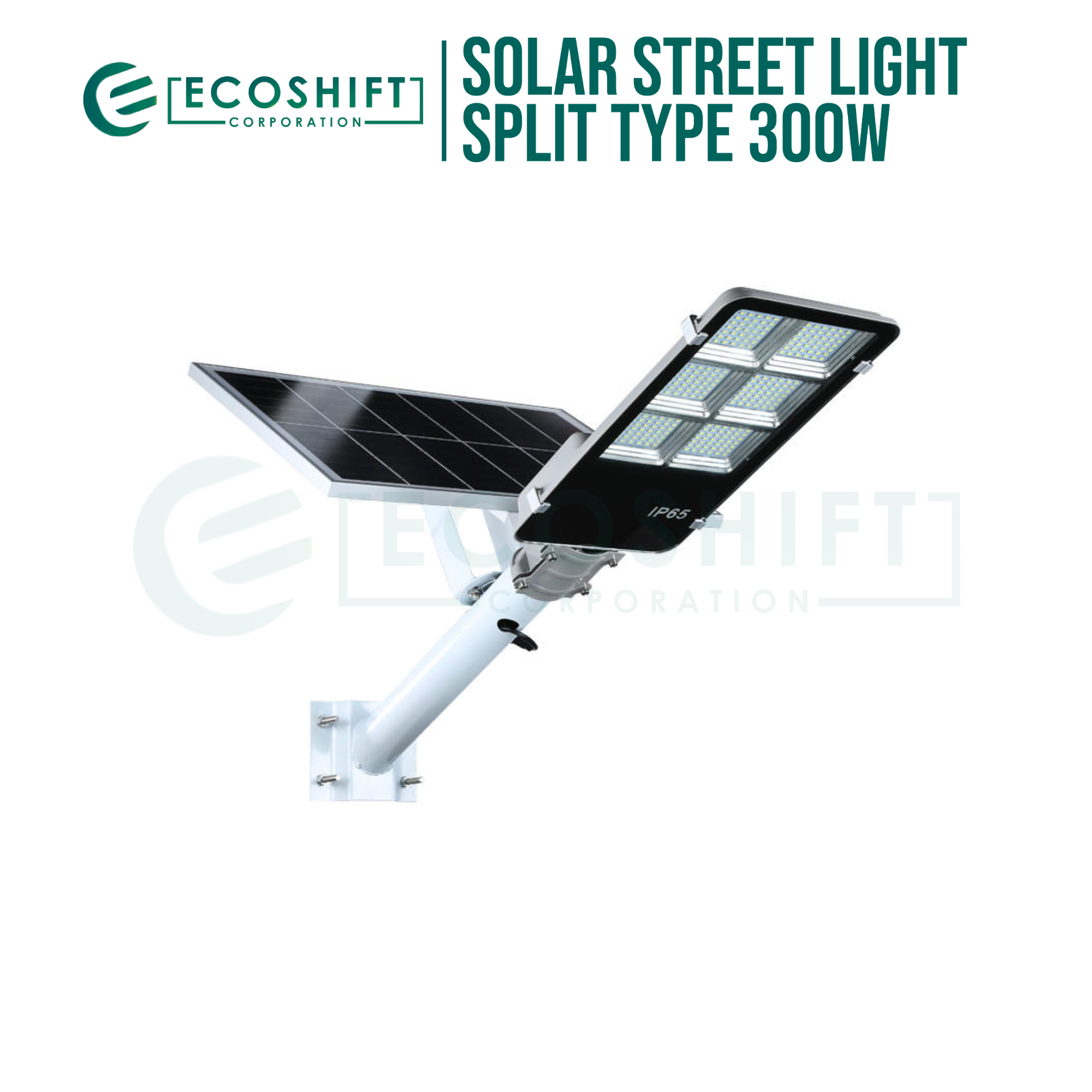 Ecoshift Solar Street Light Split Type 300 Watts Daylight Lazada PH