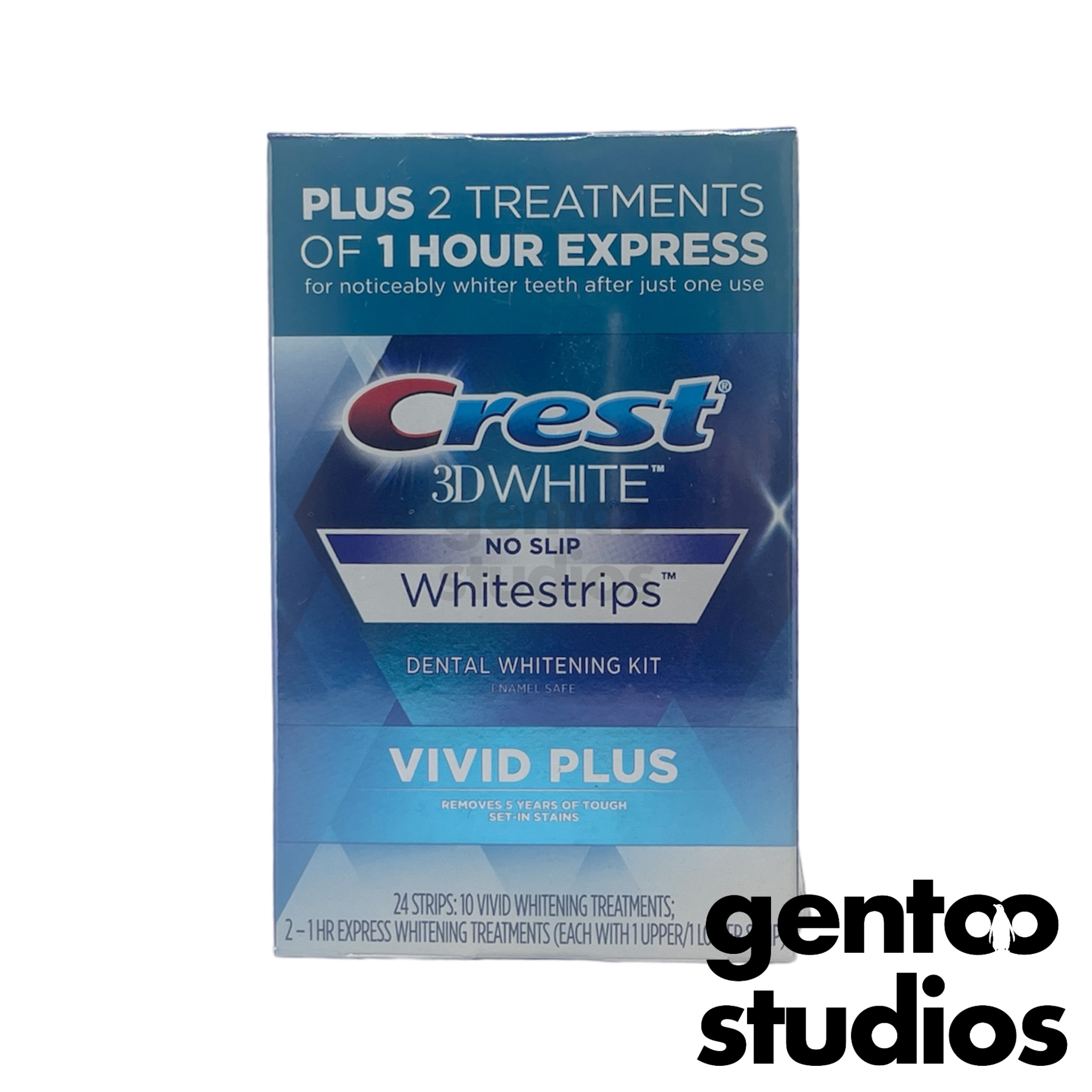 Crest 3D White Whitestrips Dental Whitening Kit, 1 Hr Express