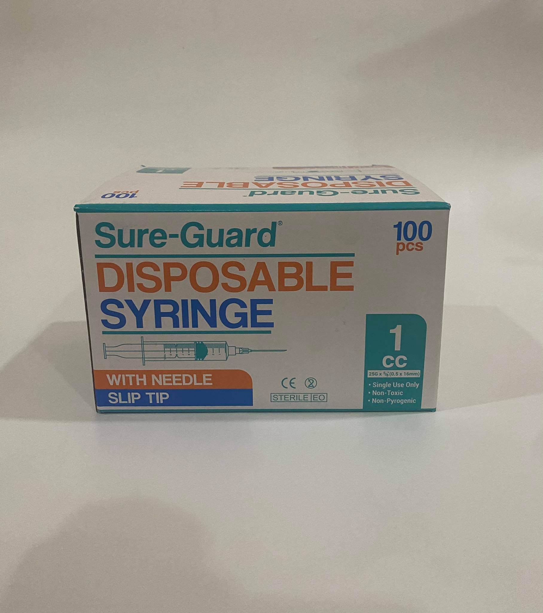 1CC SYRINGE SUREGUARD PER BOX Lazada PH