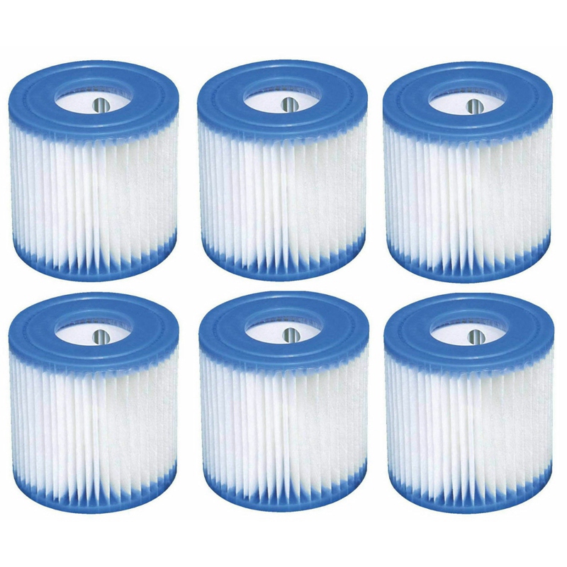 Pool Filter Cartridges Type H Replacement Swimming Pool Filter for Intex H,29007E Pool Filter Cartridges, 6 Pack