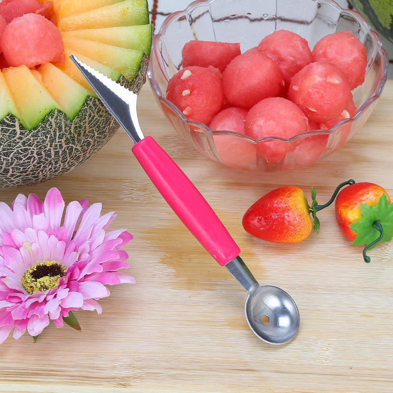 Delanova Stainless Steel Melon Baller Scooper Watermelon Spoon Ice