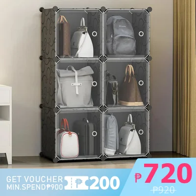 【Ready To Ship】Easy To Assemble Storage Cabinets, Luggage Cabinets, Plastic Storage Cabinets, Corner Shelves, Multifunctional Cabinets In The Bedroom, Bag Storage Organizer, Bag Rack