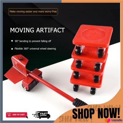 5-set Furniture Mover Slider Glider Roller Lifter for Sofa Tables Cabinet