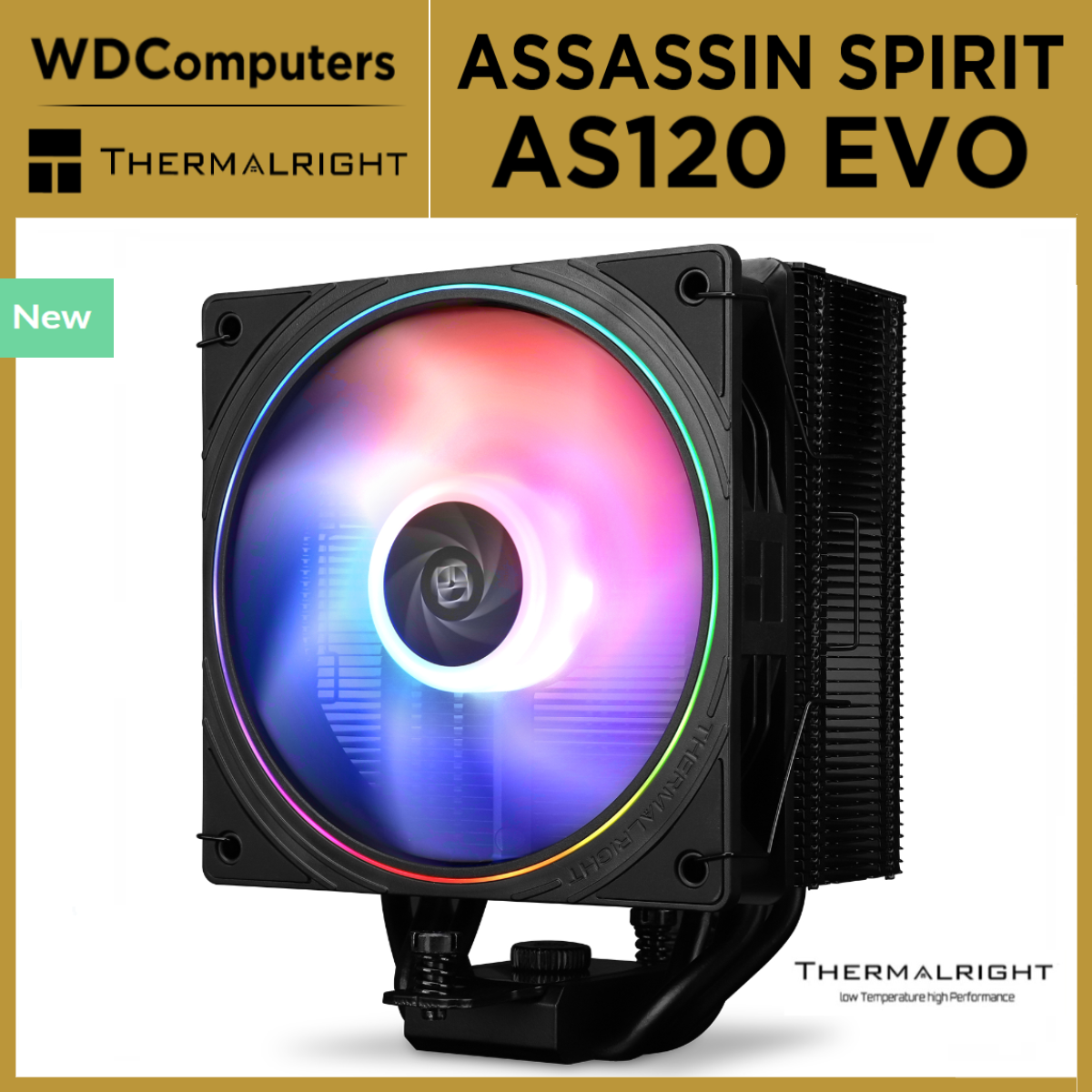 Thermalright Assassin Spirit 120 Evo. AS120 EVO Intel 17XX AM4 AM5 CPU ...