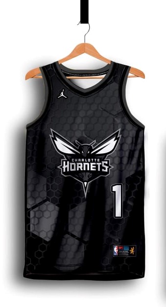 charlotte hornets jersey design black