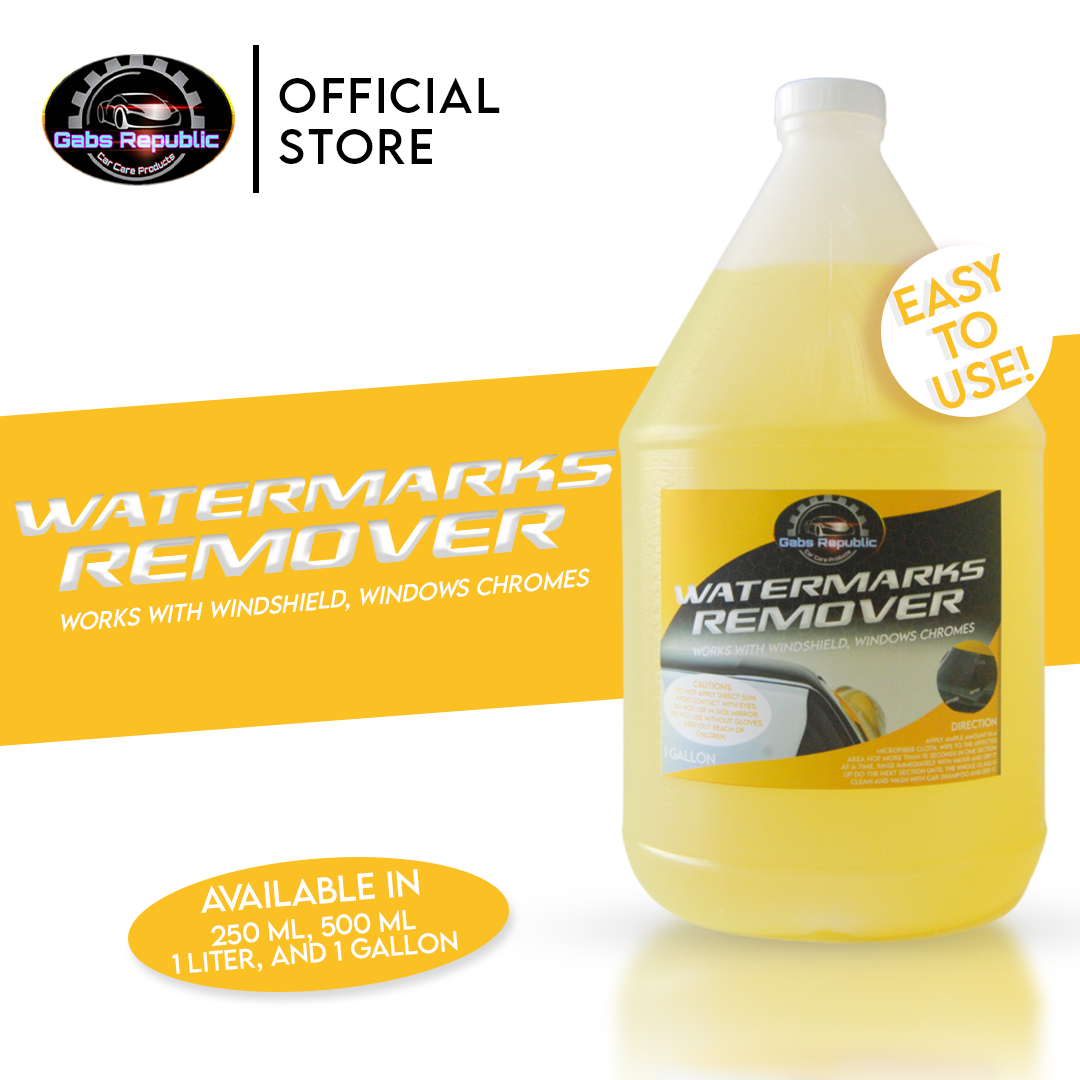 Gabs watermarks remover 1 gallon acid rain remover for glass car glass