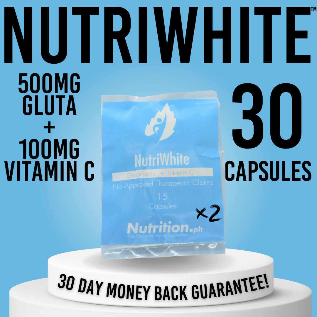 2x Nutrition.ph NutriWhite™ (15 Caps) Whitening Gluta supplement Glutathione  Skin Whitening Pills Capsules Nutriwhite 15S Capsules Vitamin C Whitening  Supplement - Lazada