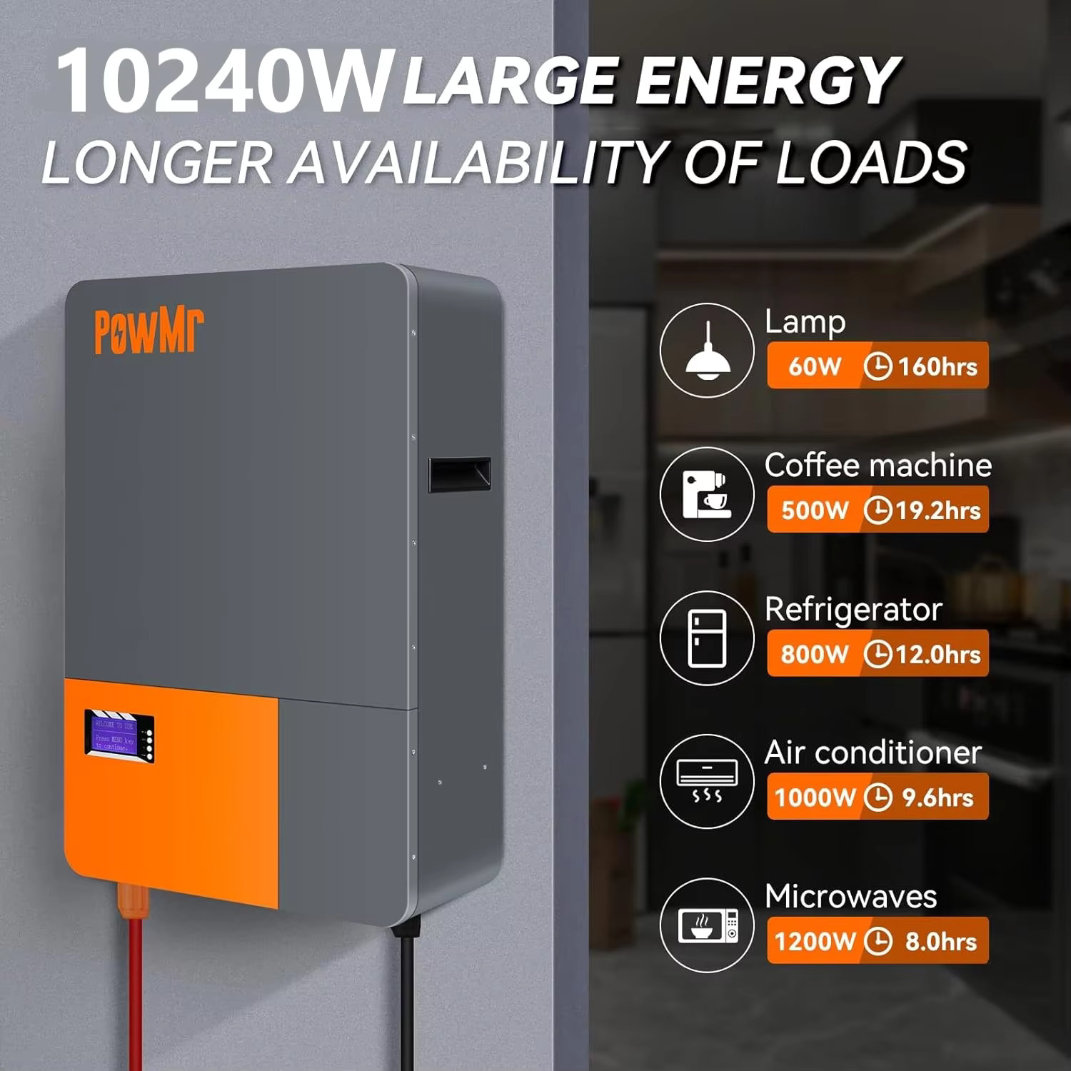 PowMr 16S 200Ah Powerwall LiFePO4 Lithium Battery
