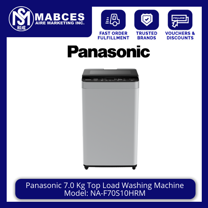 panasonic na f65s7wrm1 6.5 kg top load washing machine