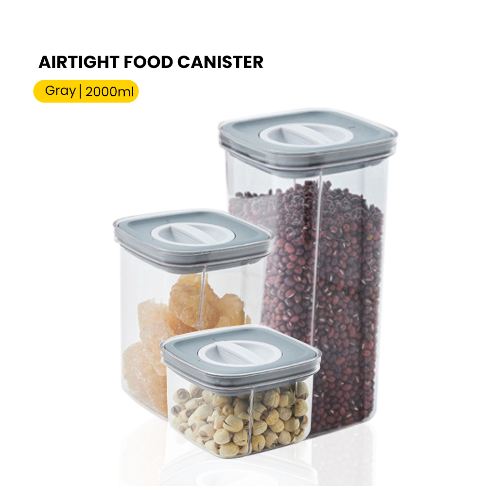 LOCAUPIN Airtight Food Container with Easy Open and Lock Lid Dry Food ...