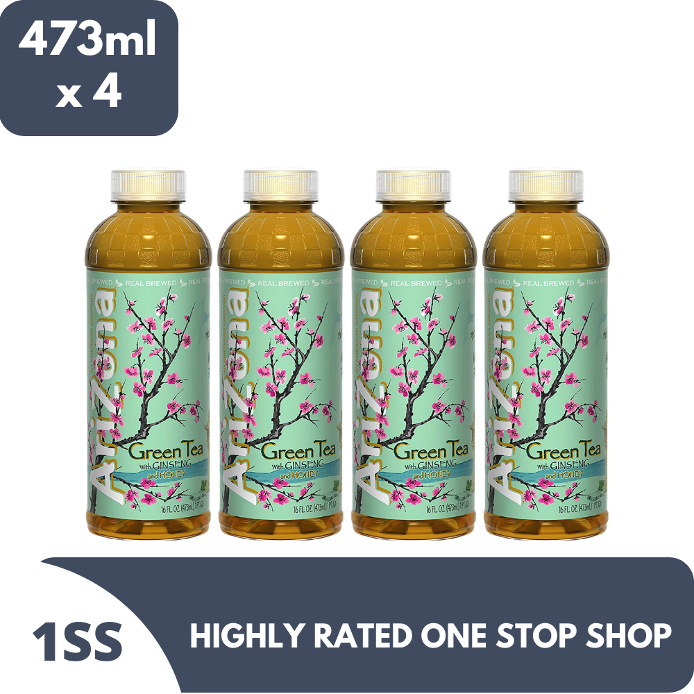 Arizona Green Tea with Ginseng and Honey 473ml x 4 Lazada PH