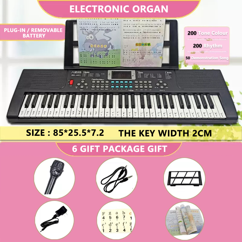 61 Key Electronic Piano Music Keyboard With Microphone Musical