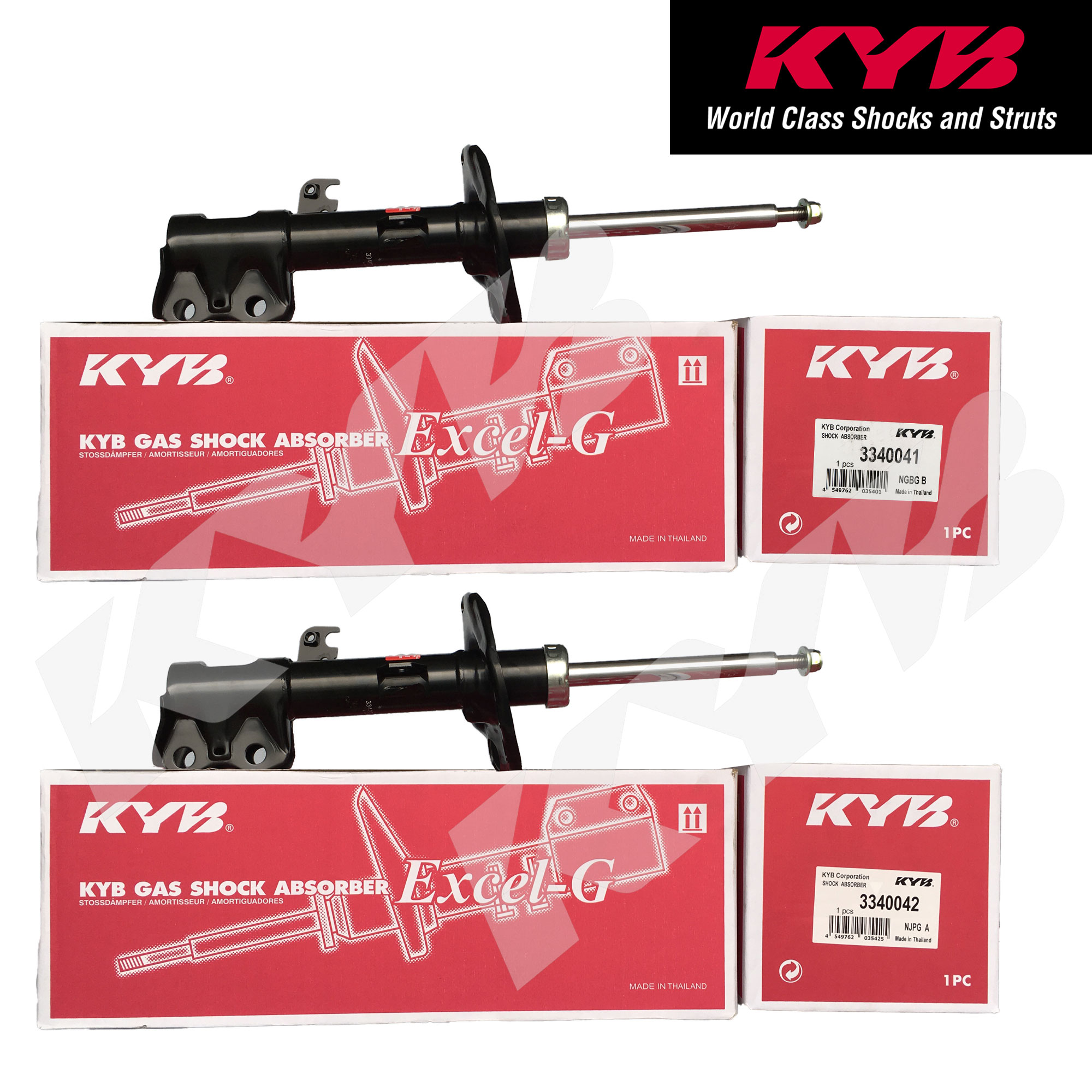 Kyb For Toyota Corolla Altis Set Of Front Gas Shock Absorber