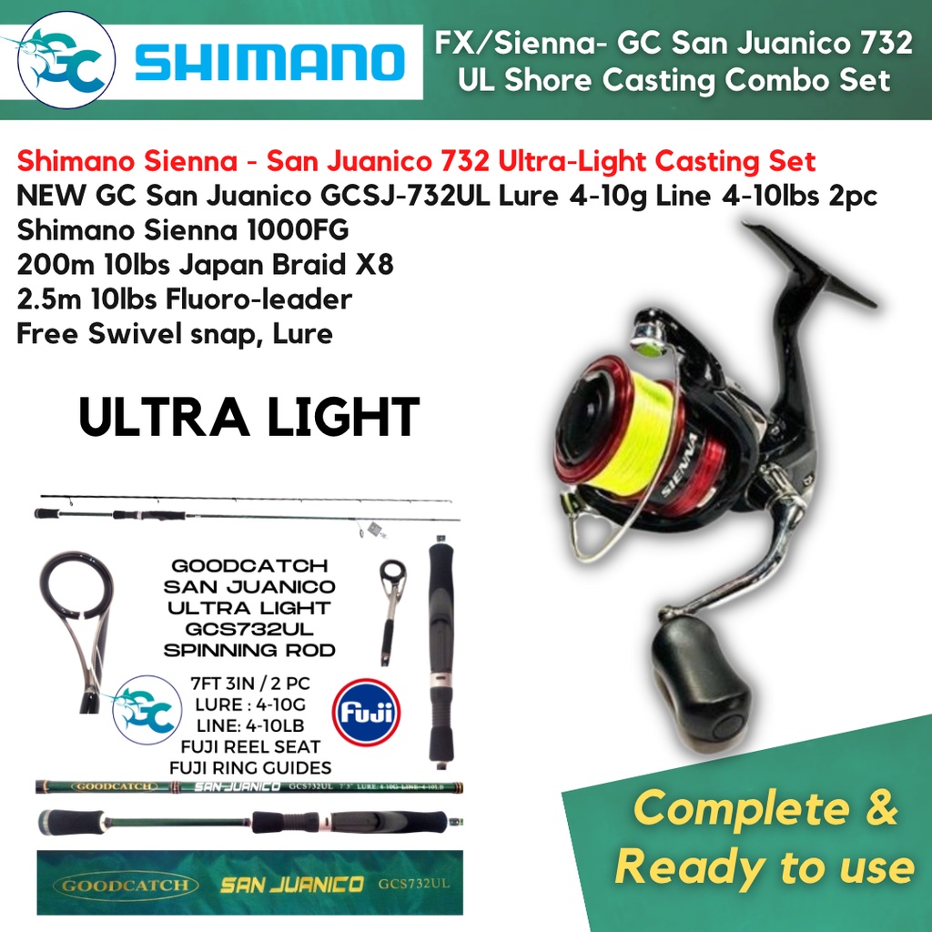 NEW Shimano FX / Sienna 1000 and San Juanico Ultra Light Casting