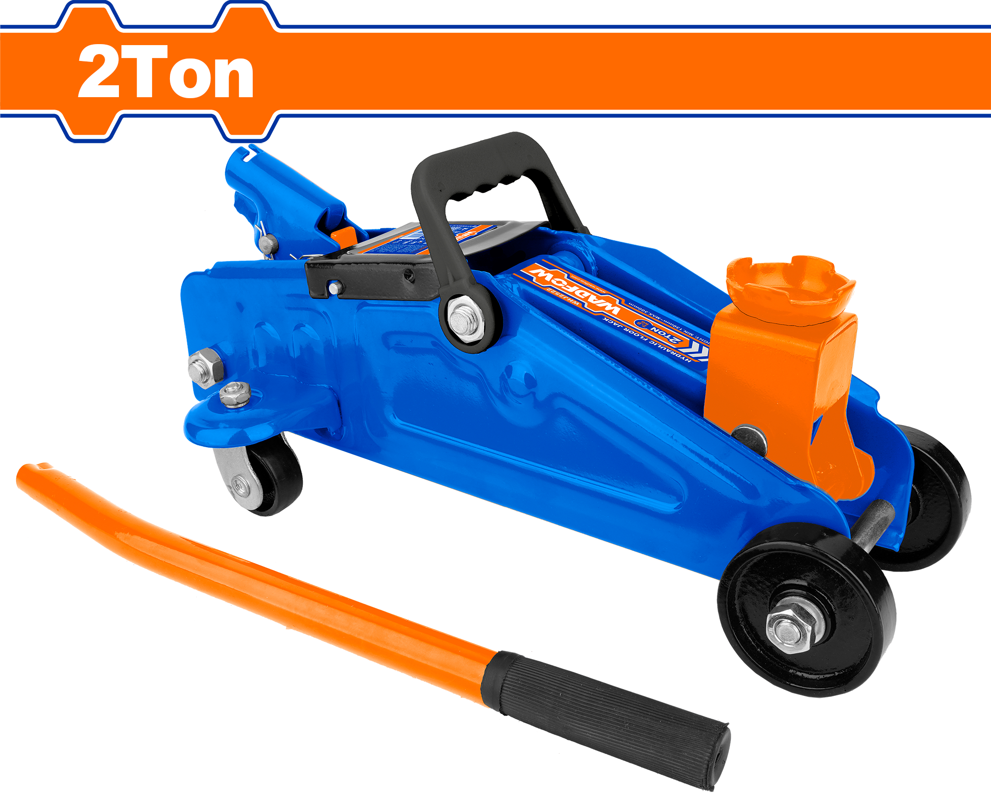 WADFOW 2TONS Hydraulic Floor Jack 7.8kg For Auto Repair Fast Lift Floor