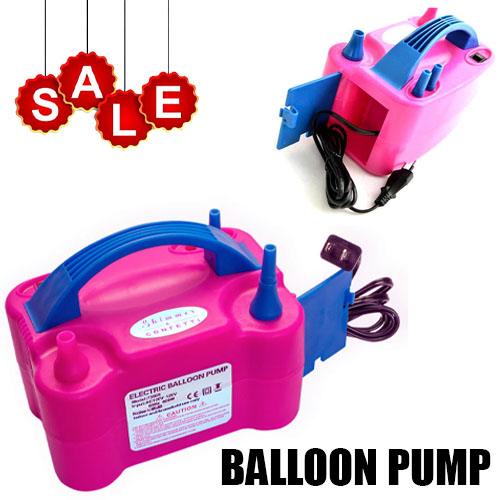 electric inflatable balloon pump double hole fast inflatable ball