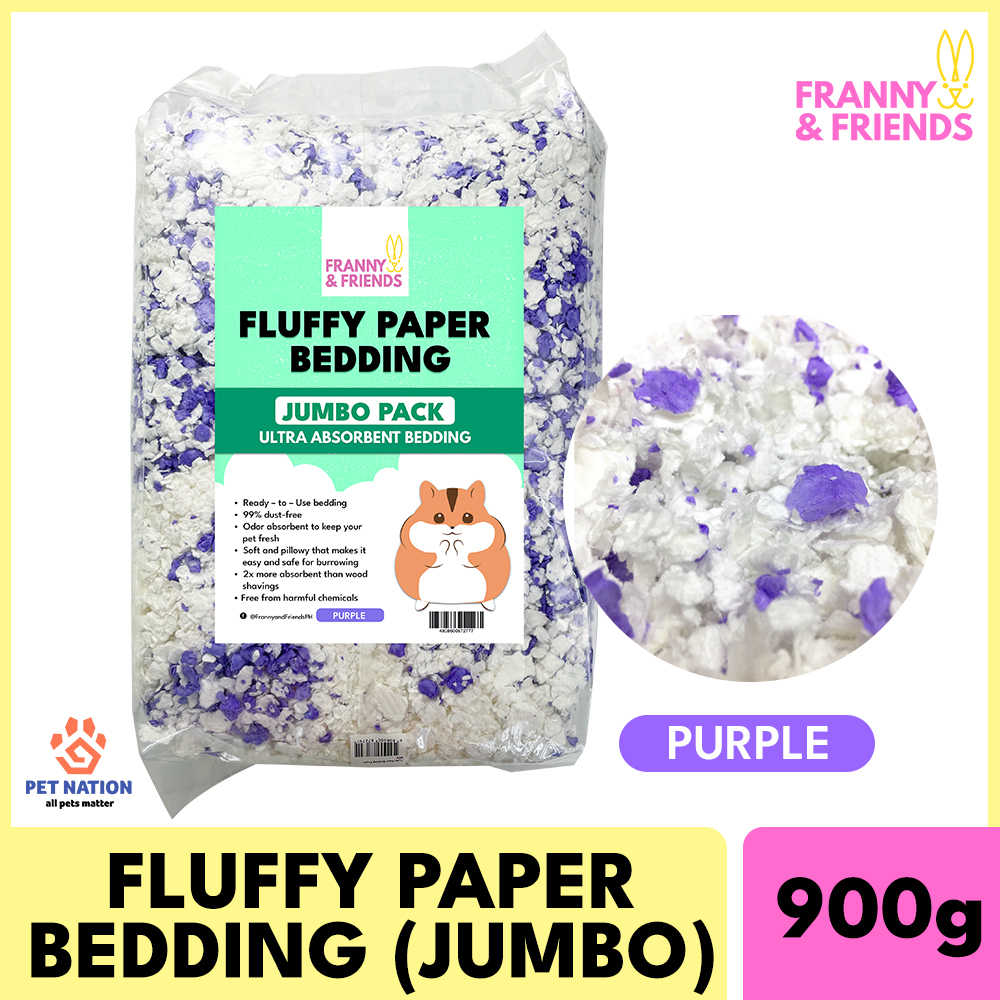 Franny  Friends Fluffy Paper Bedding Jumbo Pack 15l/900g White Hamster  Paper Bedding Kusot Rabbit Paper Bedding Guinea Pig Paper Bedding | Lazada  PH