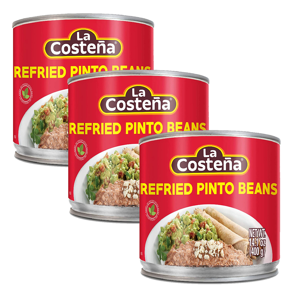 La Costena Refried Pinto Beans 3 Pack (400g per Can) Lazada PH