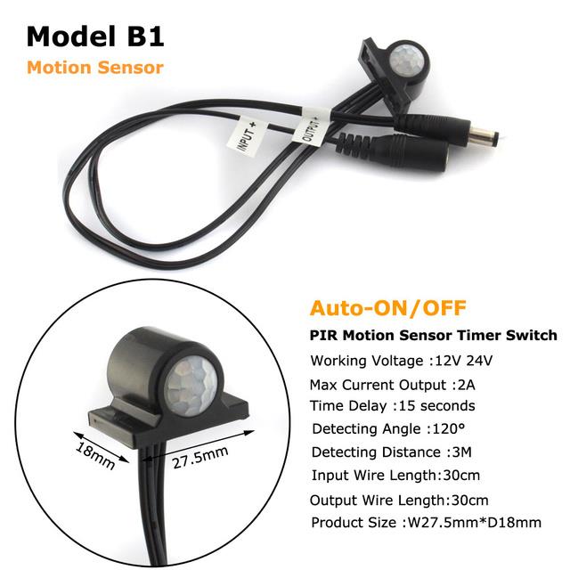 Touch Sensor Light Switch 12V 24V Movement Automatic ON OFF with Timer ...