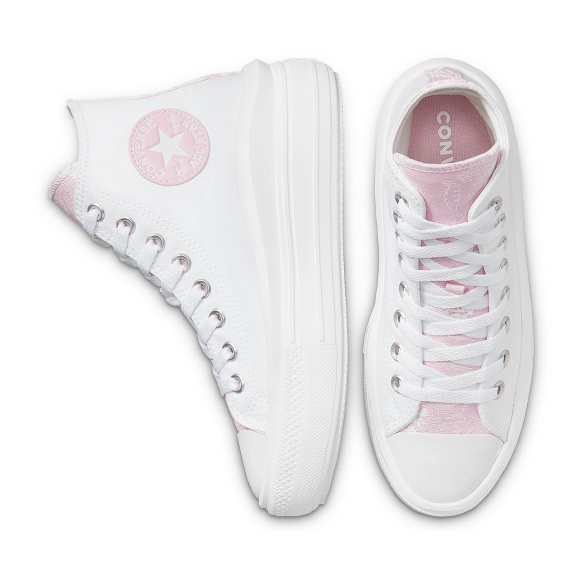 Converse Chuck Taylor All Star Move Floral Fusion Platform - Hi -  White/Pink Foam/White - 571577C | Lazada PH