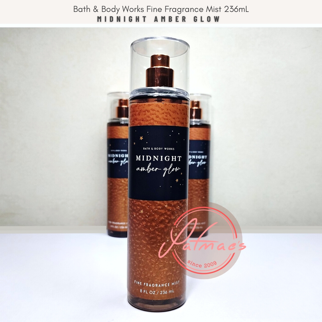 Midnight Amber Glow - Amber, Caramel, Vanilla Fragrance Mist Bath & Body  Works 236mL for Women