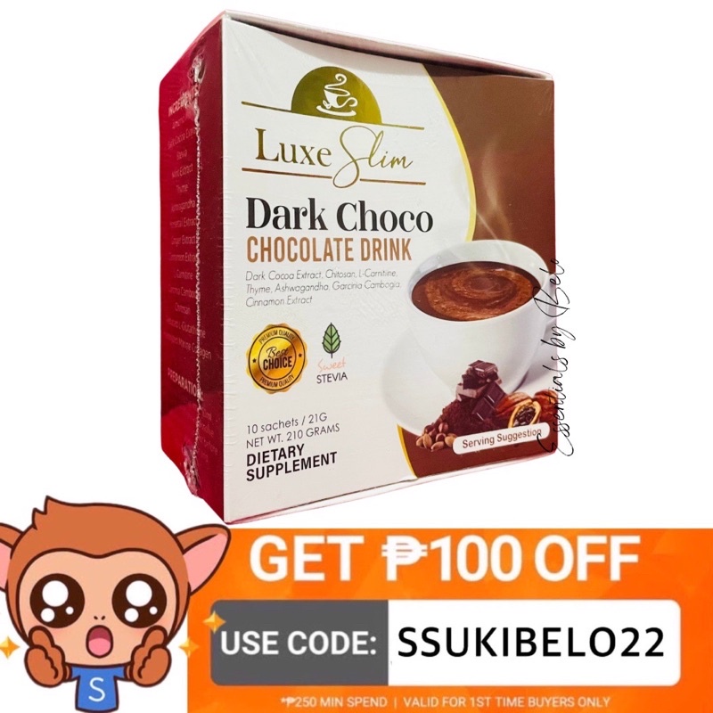 CODAUTHENTIC Luxe Slim Dark Choco Slimming Chocolate Drink Food ...