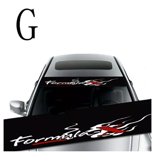 Car front and rear windshield decal stickers