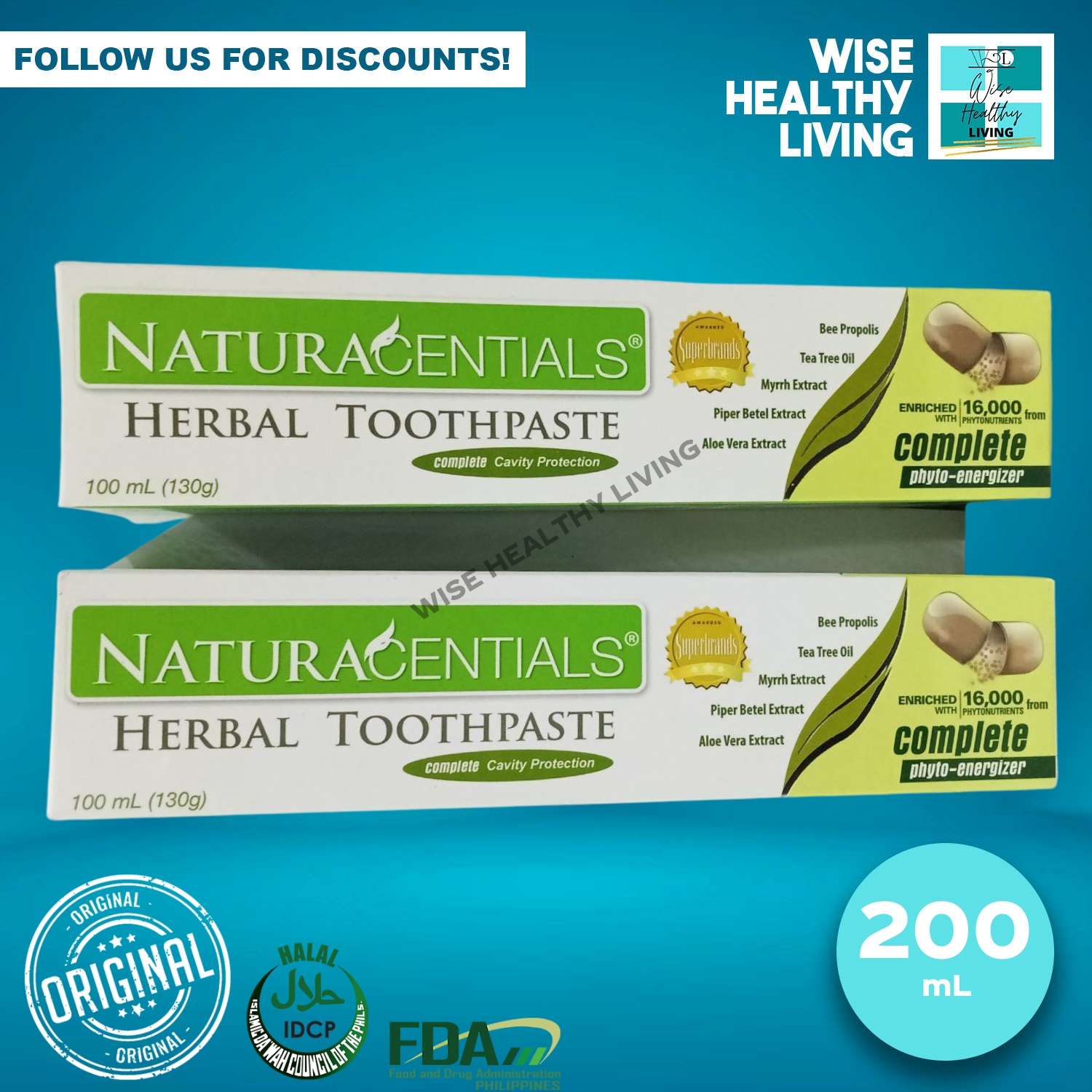 Naturacentials Herbal Toothpaste (Buy 1 Take 1) (2 Pcs) Complete Cavity ...