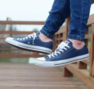 navy converse shoes