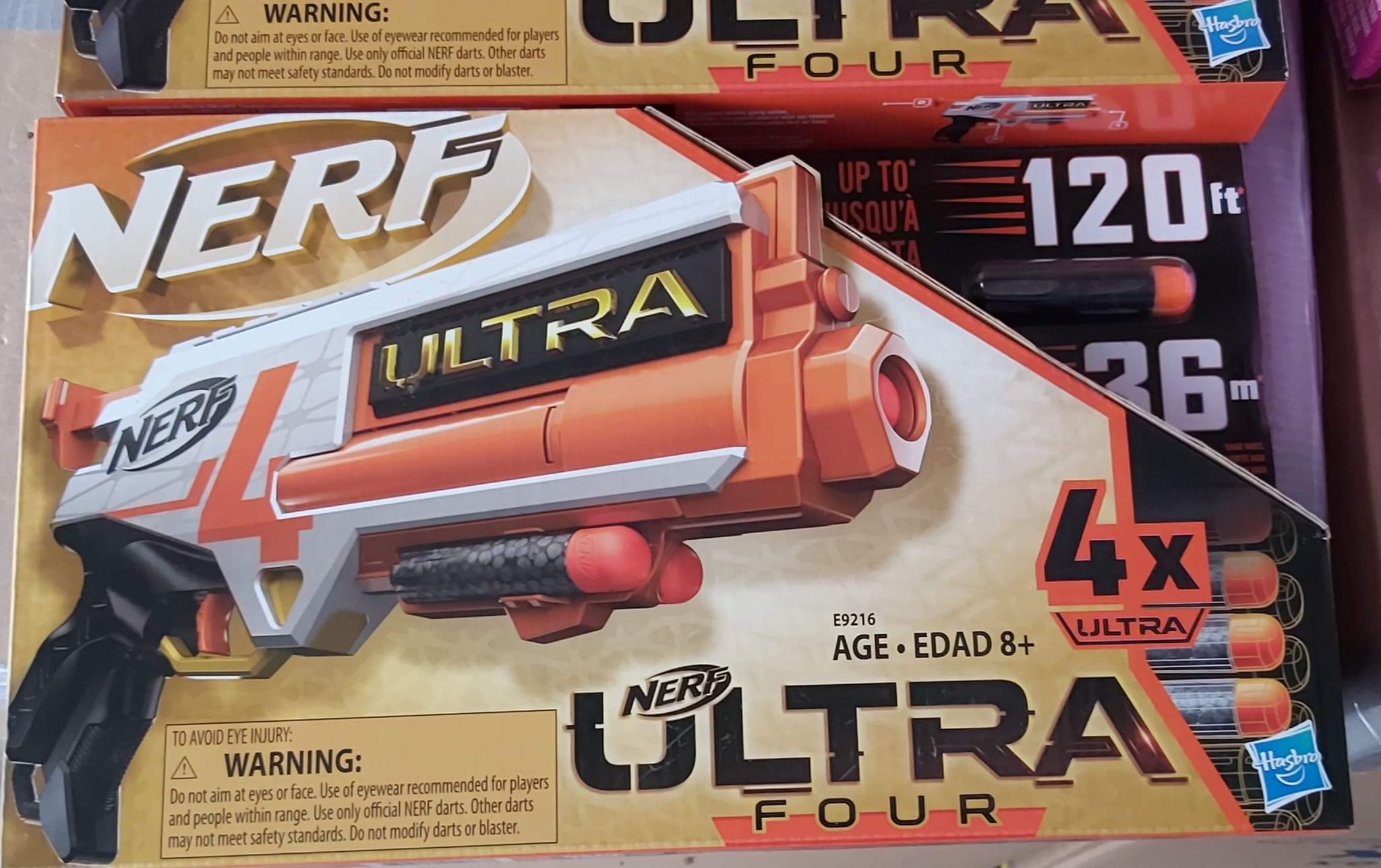 Nerf Ultra Four Blaster, Includes 4 Official Nerf Darts 