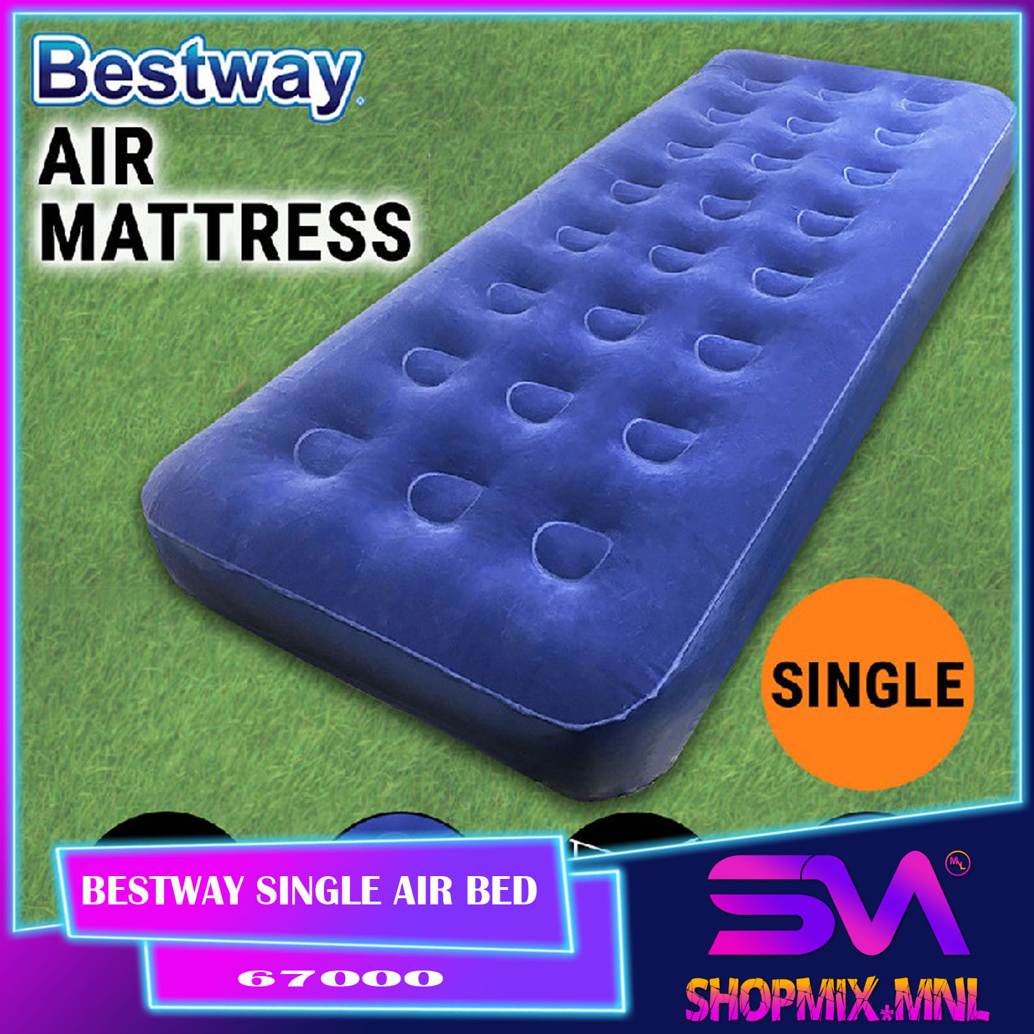 SHOPMIX Camping Care Bestway 67000 Inflatable Single Air Bed Lazada PH