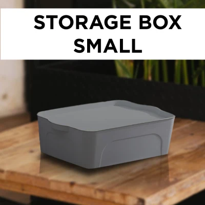Locaupin Home Clothes Underwear Storage Shelf Organizer Plastic Container Box w/ Handle (Small)