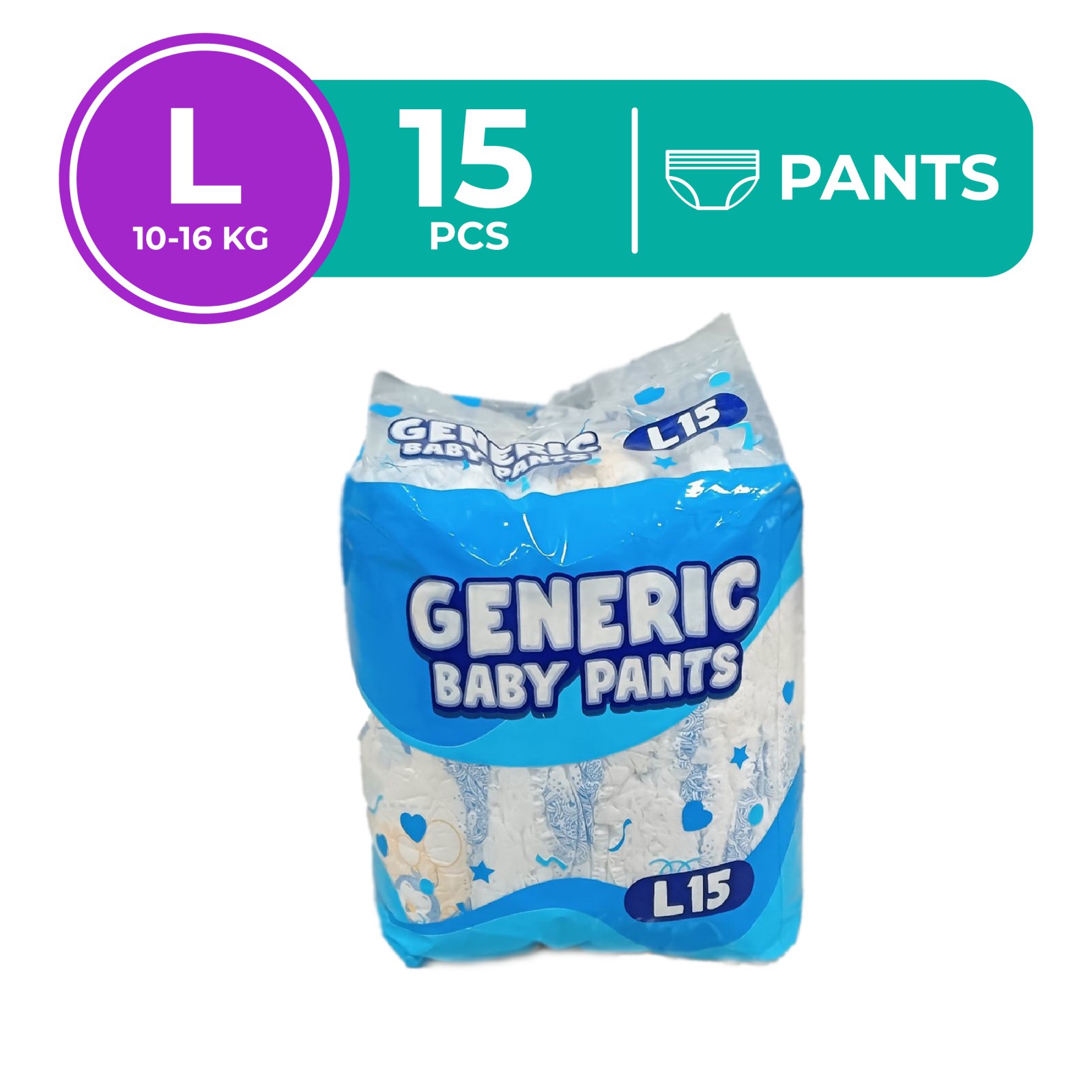 Generic Baby diaper pants Large 15s | Lazada PH