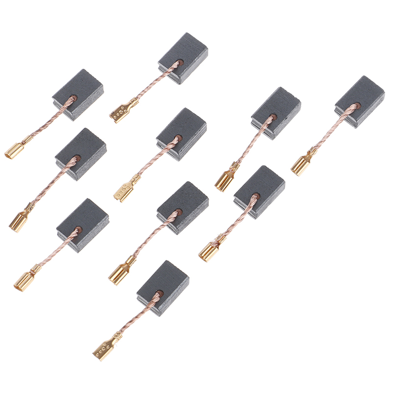 AttractiveFine 10Pcs Graphite Copper Motor Carbon Brushes Kit For Angle Grinder 6*8.5*13.5mm