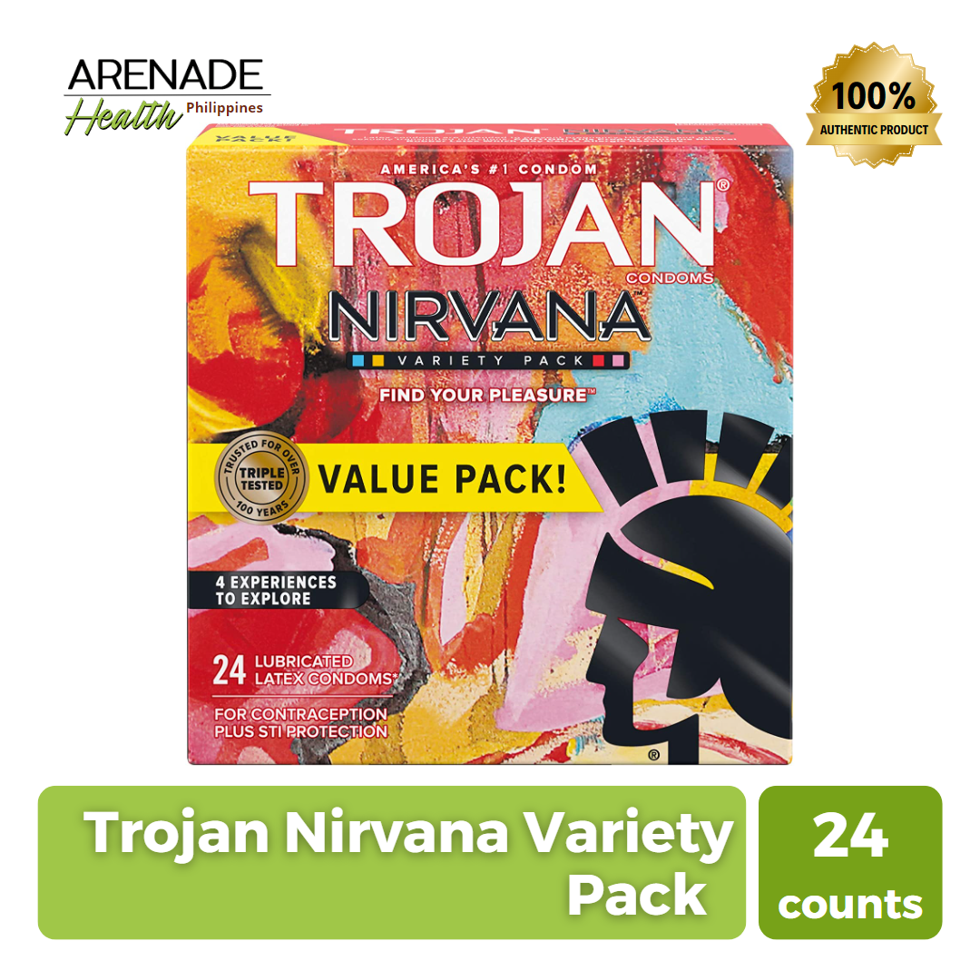 Trojan Nirvana Variety Pack Find Your Pleasure Value Pack Condoms 24 ...