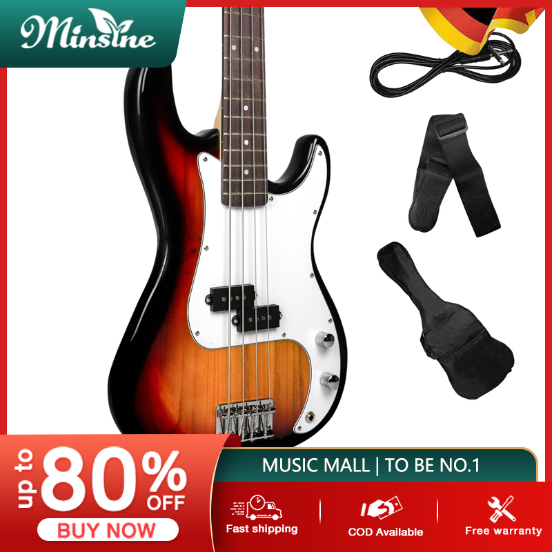 Minsine Jazz Bass Guitar GB14String Electric Guitar bass with FREE