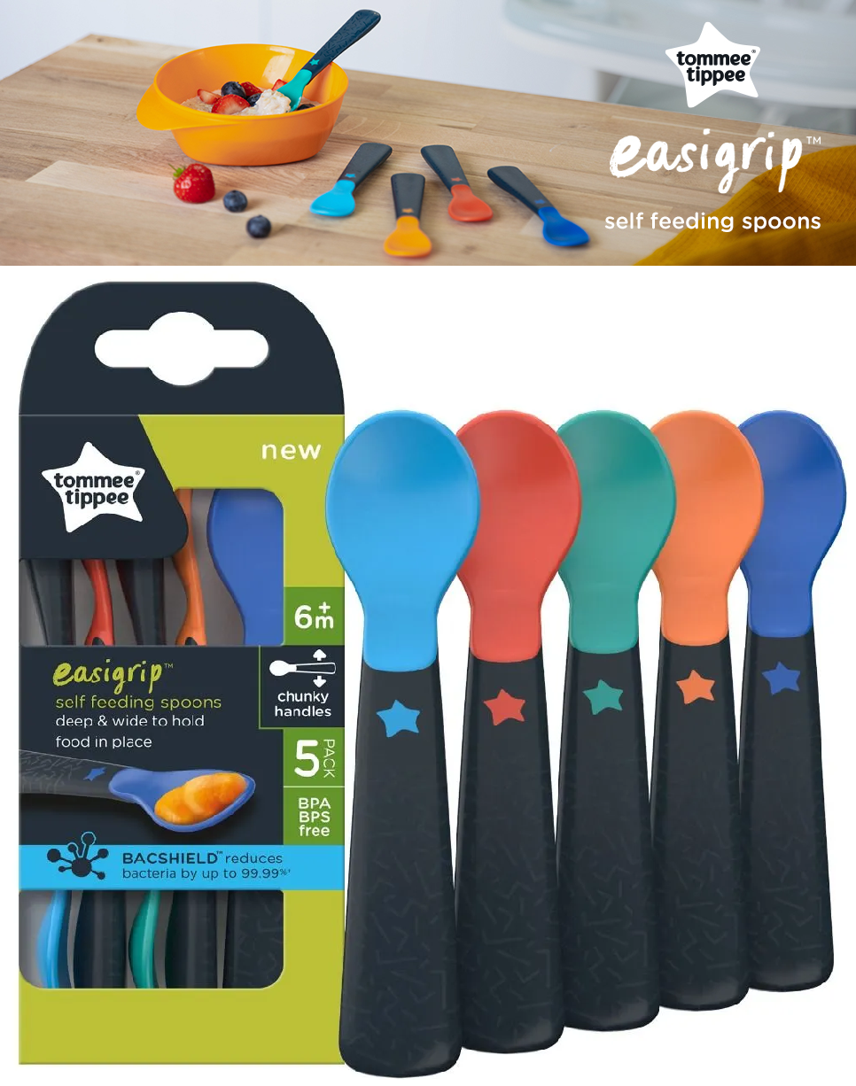 Tommee Tippee - Easi Grip Self Feeding Spoon(Pack of 5)