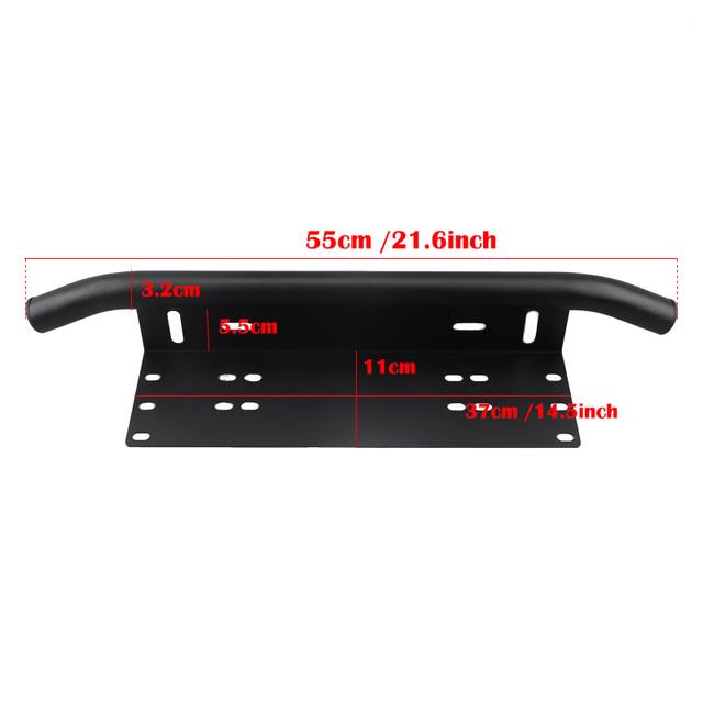 Car License Plate Bracket Frame Plate Number Mount Led Work Light Bar