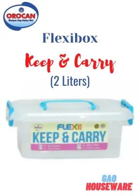 2031 OROCAN 2 Liters Flexibox Keep And Carry With Cover (RANDOM COLORS OF HANDLE)