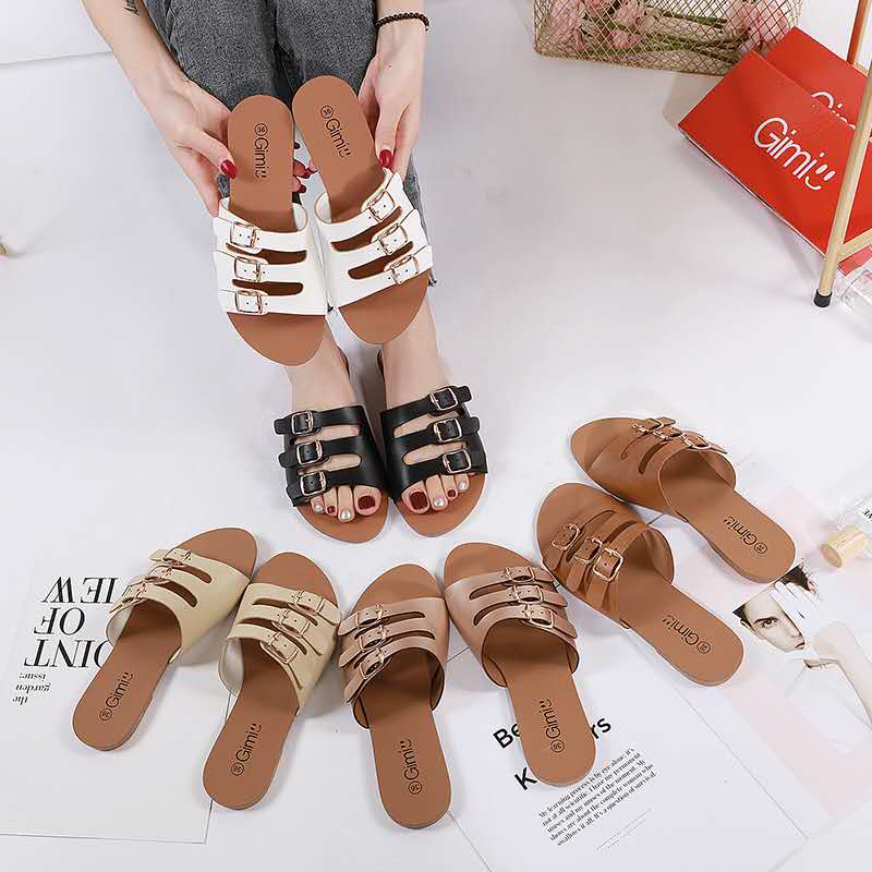New Gimi Korean Flat Sandals | Lazada PH