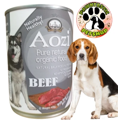 Aozi Pure Natural Organic Dog Food - Beef Flavor 430g