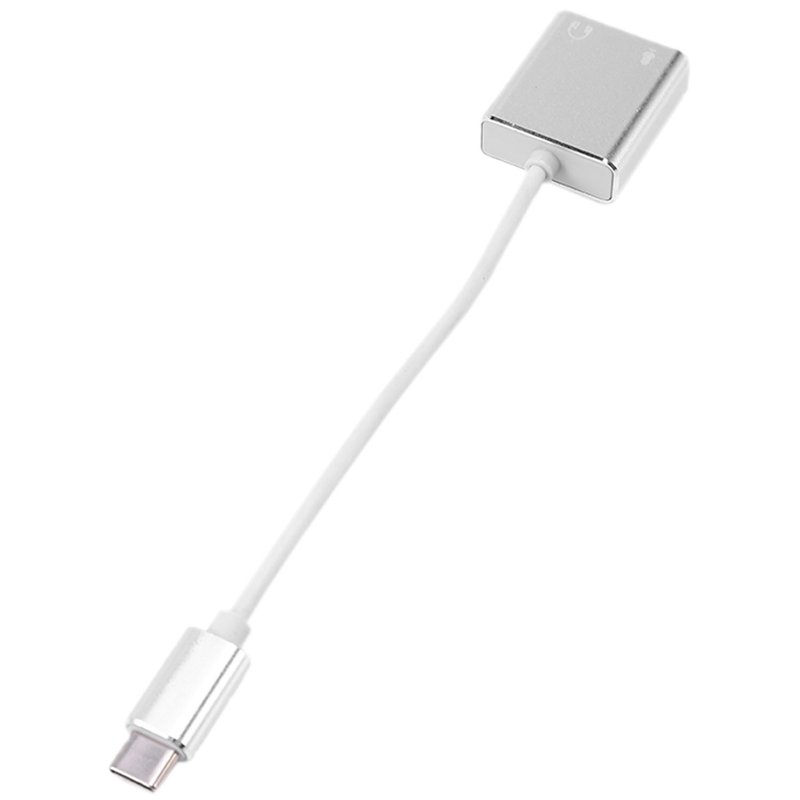 Connector Type C Cable Sound Card Splitter External Adapter Headphone Usb Sound Card External Adapter With 3.5Mm Female