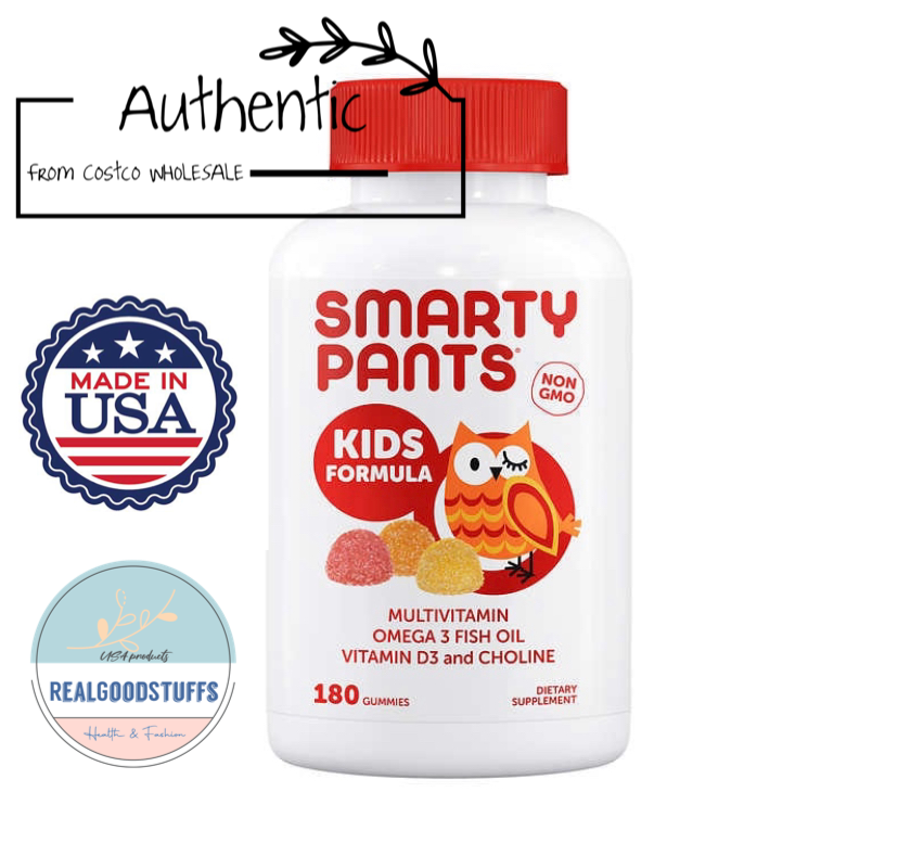 Smarty Pants Kids Formula Multivitamin, 180 Gummies, kirkland