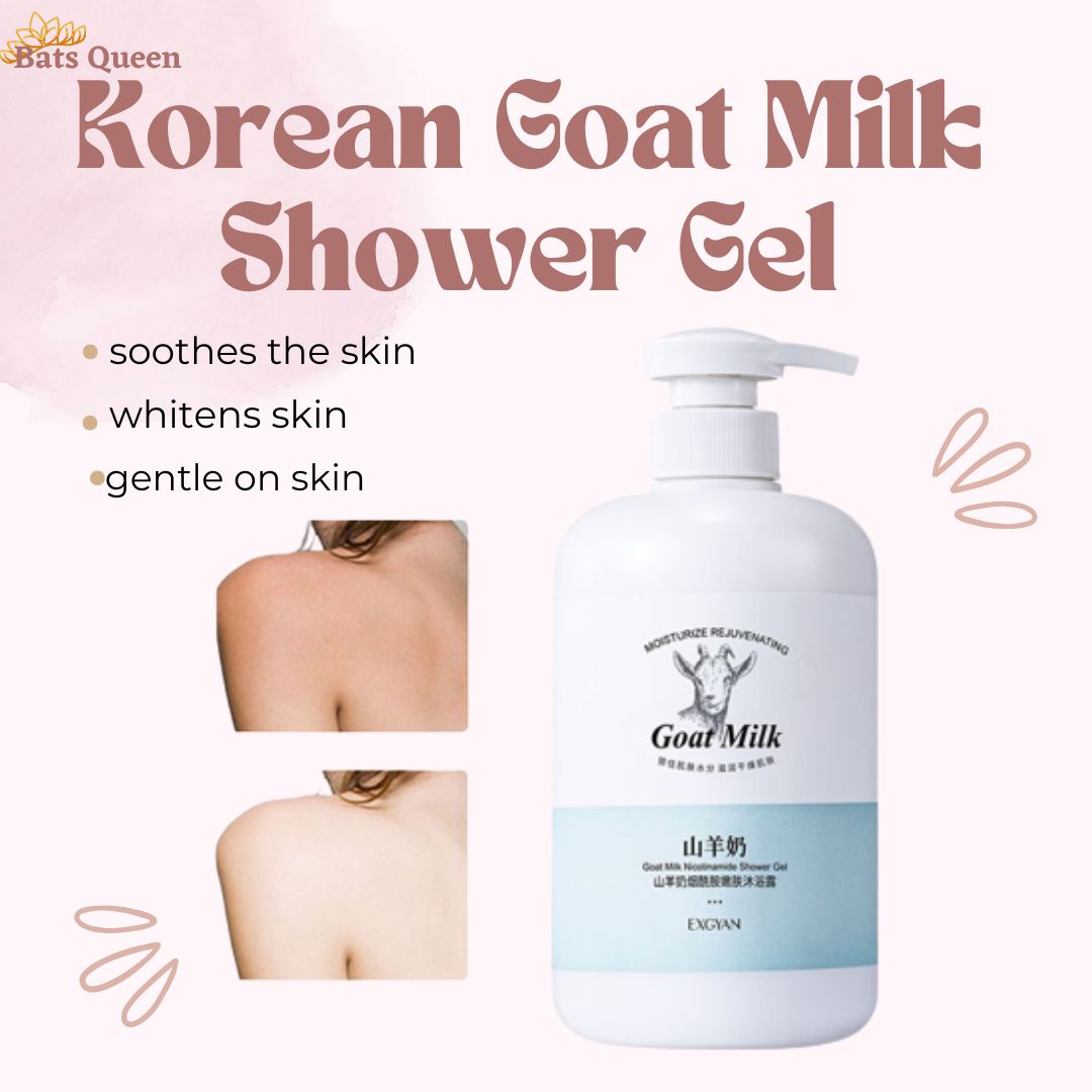 Effective KOREAN GOAT MILK SHOWER GEL EXGYAN 500Ml Milk Bath Body Wash