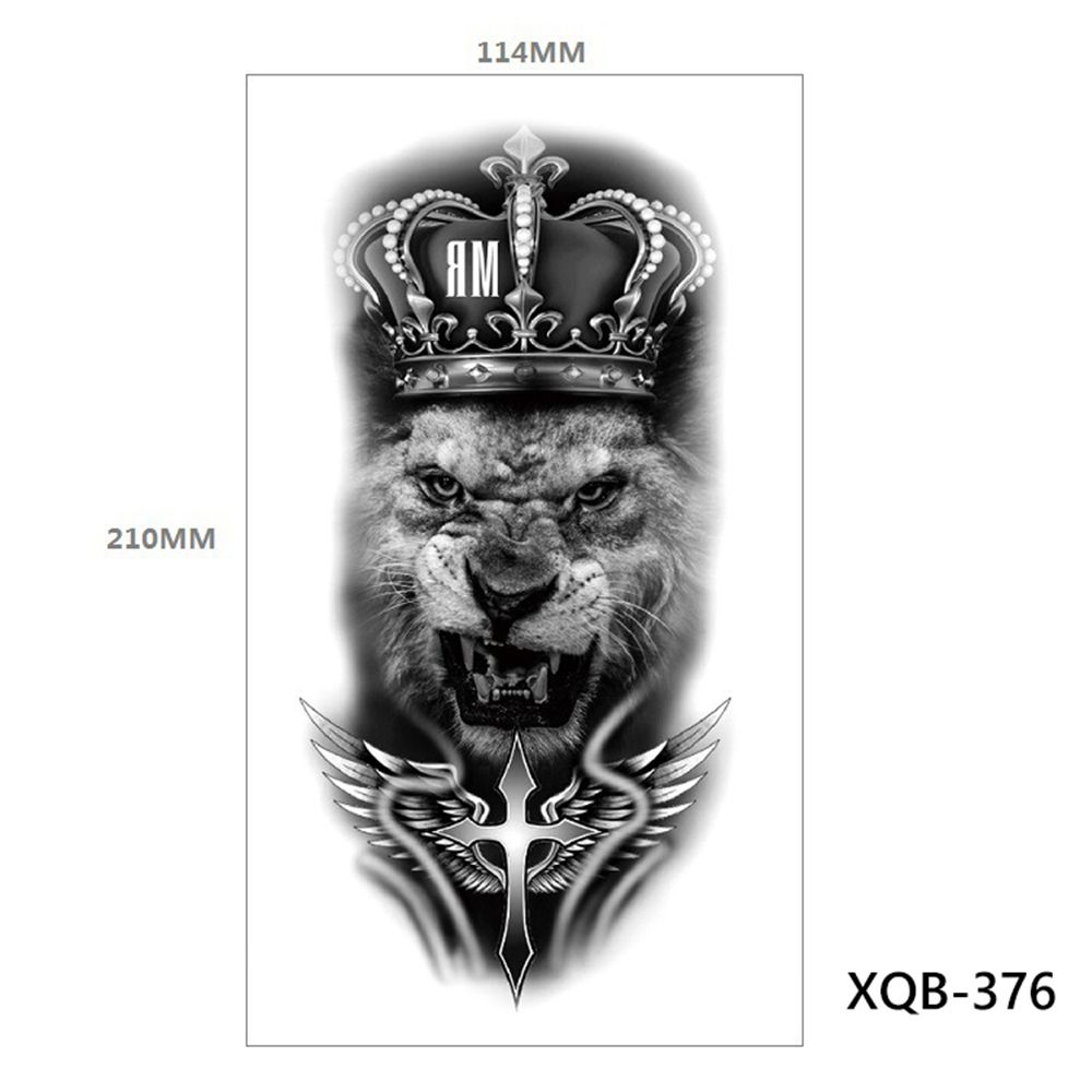 COD&Ready Stock】30 Styles Temporary Tattoos Large Animal Patterns Black  Fake Tattoo Stickers Long Lasting for Women Men | Lazada