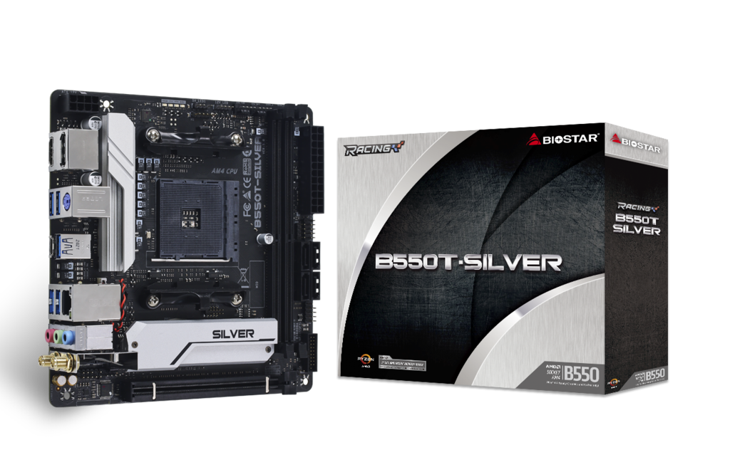 Biostar B550T-SILVER Motherboard Mini ITX Mini-ITX for