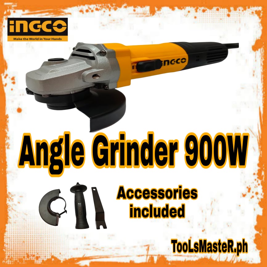 INGCO Angle Grinder 900W 4" 100mm AG900283 Lazada PH
