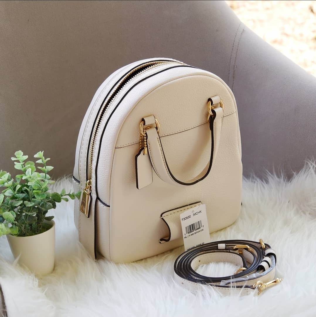 Coach andi sales backpack white