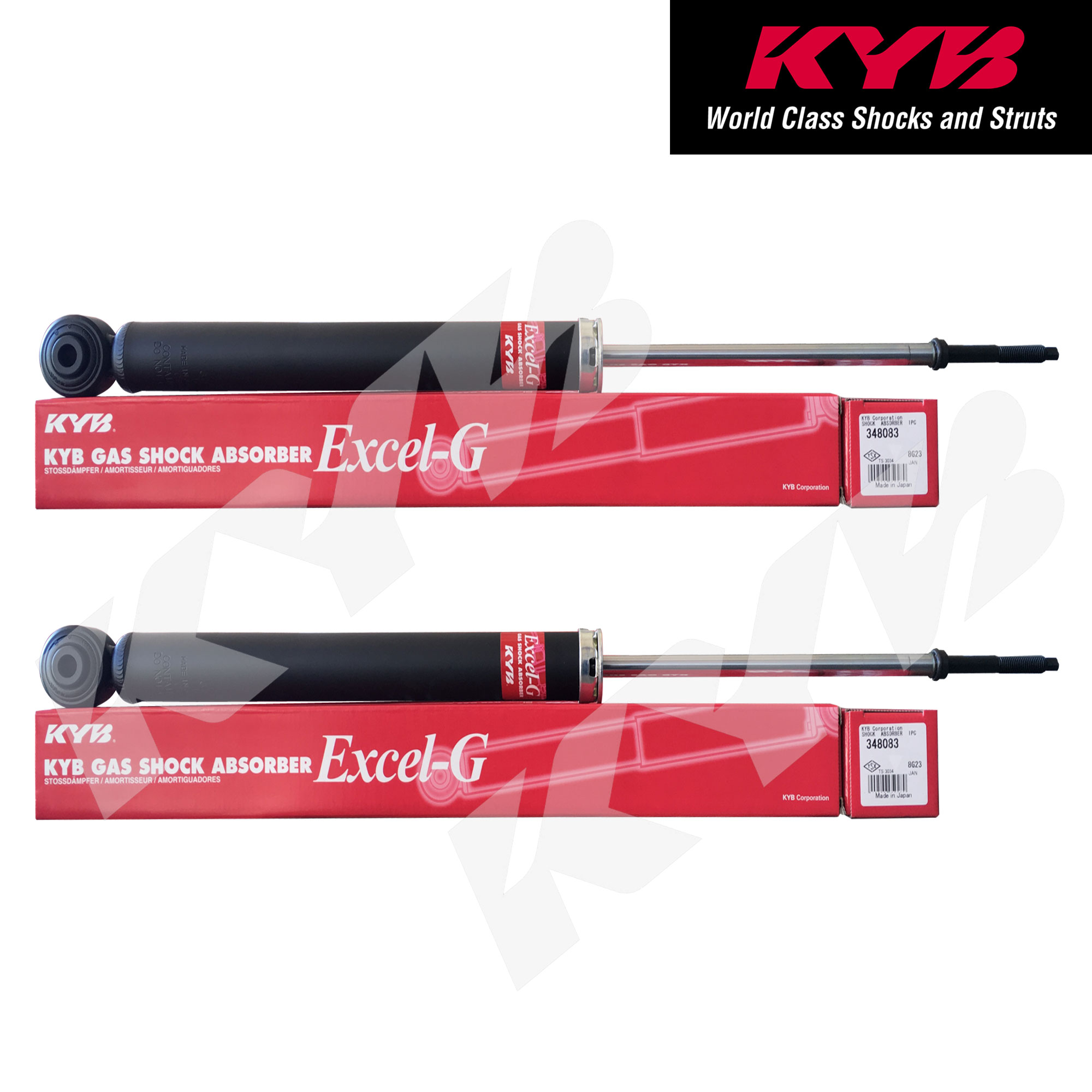 a　08–6P KYB 348083 for Mitsubishi Mirage Hatchback G4 2013 - 2021 Set of 2